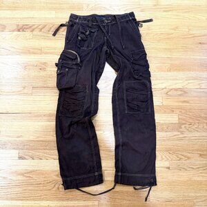 Ralph Lauren Blue Label Brown Military Cargo Pants Size 10